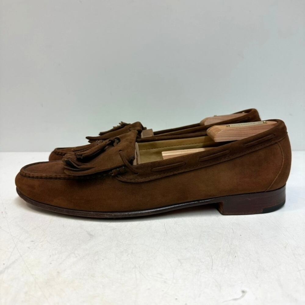 EUC Rancourt & Co x Cole Haan Snuff Suede Tassel Loafer Made in USA 10.5 C
